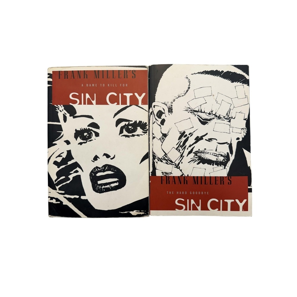 Frank Miller Sin‎ City Dark Horse Graphic Novel Lot Hard Goodbye Dame To Kill